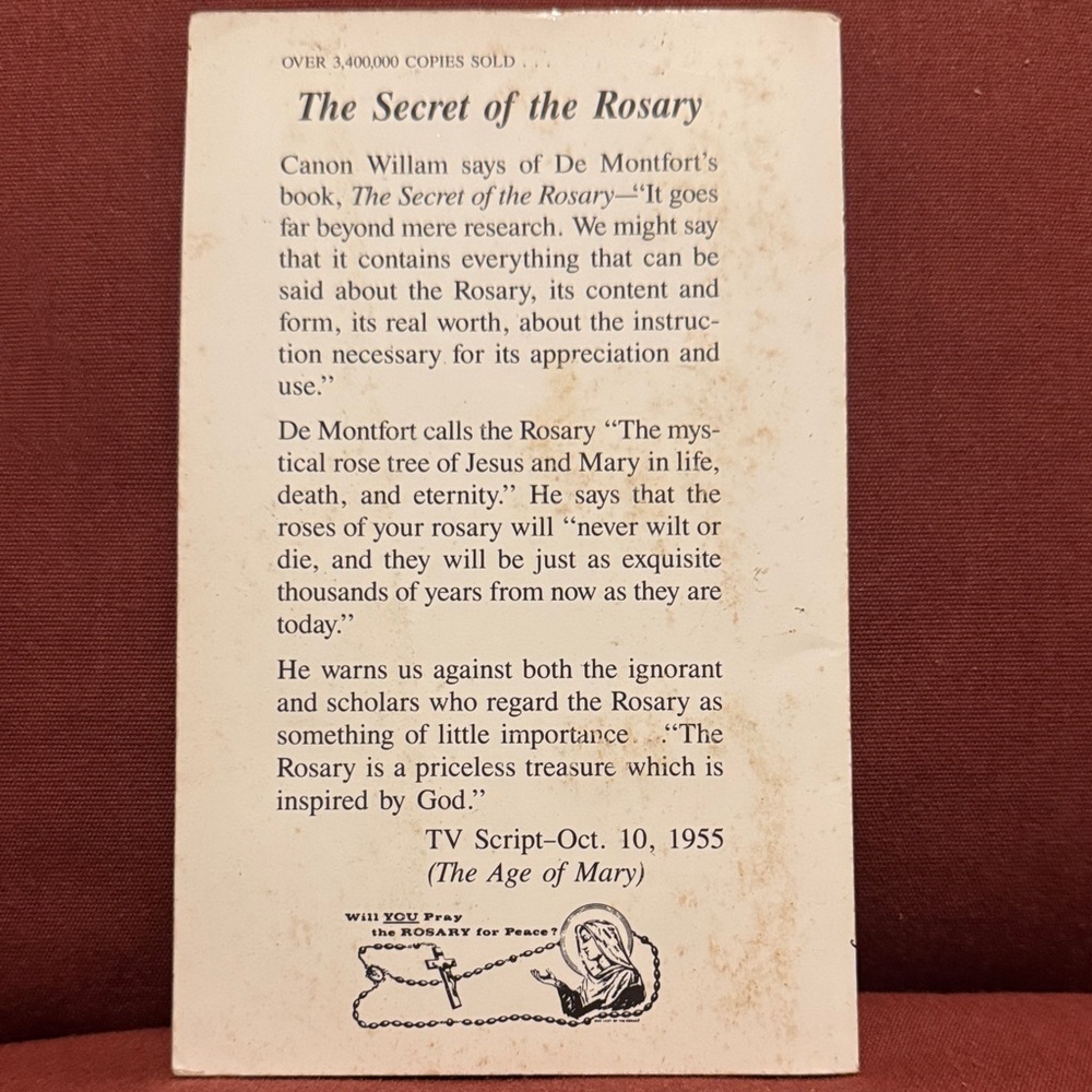 The Secret of the Rosary Booklet - Picture 3 of 3